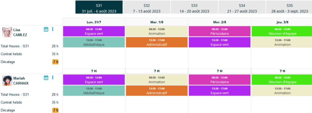 logiciel de planning